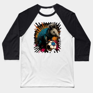 Armadillo Sports Player Soccer Futball Football - Graphiti Art Graphic Trendy Holiday Gift Baseball T-Shirt